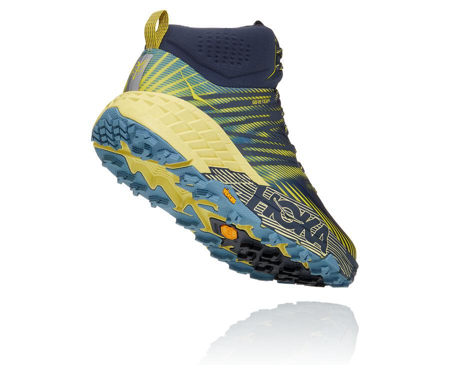 Hoka One One Spor Ayakkabı Erkek Lacivert - Speedgoat Mid Gore-Tex 2 - BE7058149